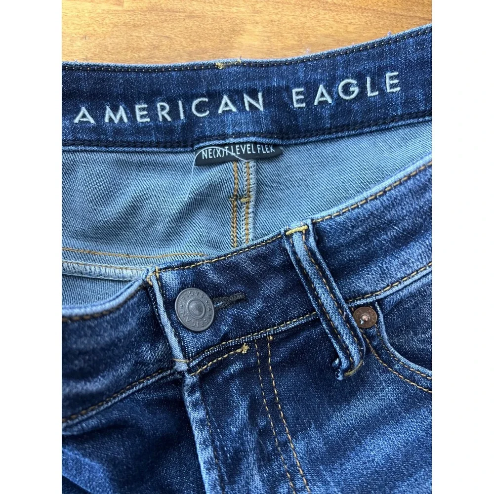American Eagle Athletic Jeans Mens 31x30 Next Level Flex Blue Denim Medium Wash